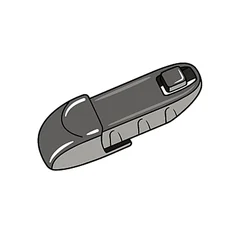 Adapter B5: Push Button wiper arm fitting (drawing)