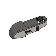 Adapter B7: Special Push Button wiper arm fitting (drawing)