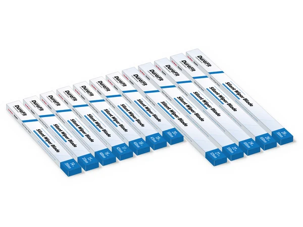 DuraFit Silent wiper blade boxes in all 12 lengths